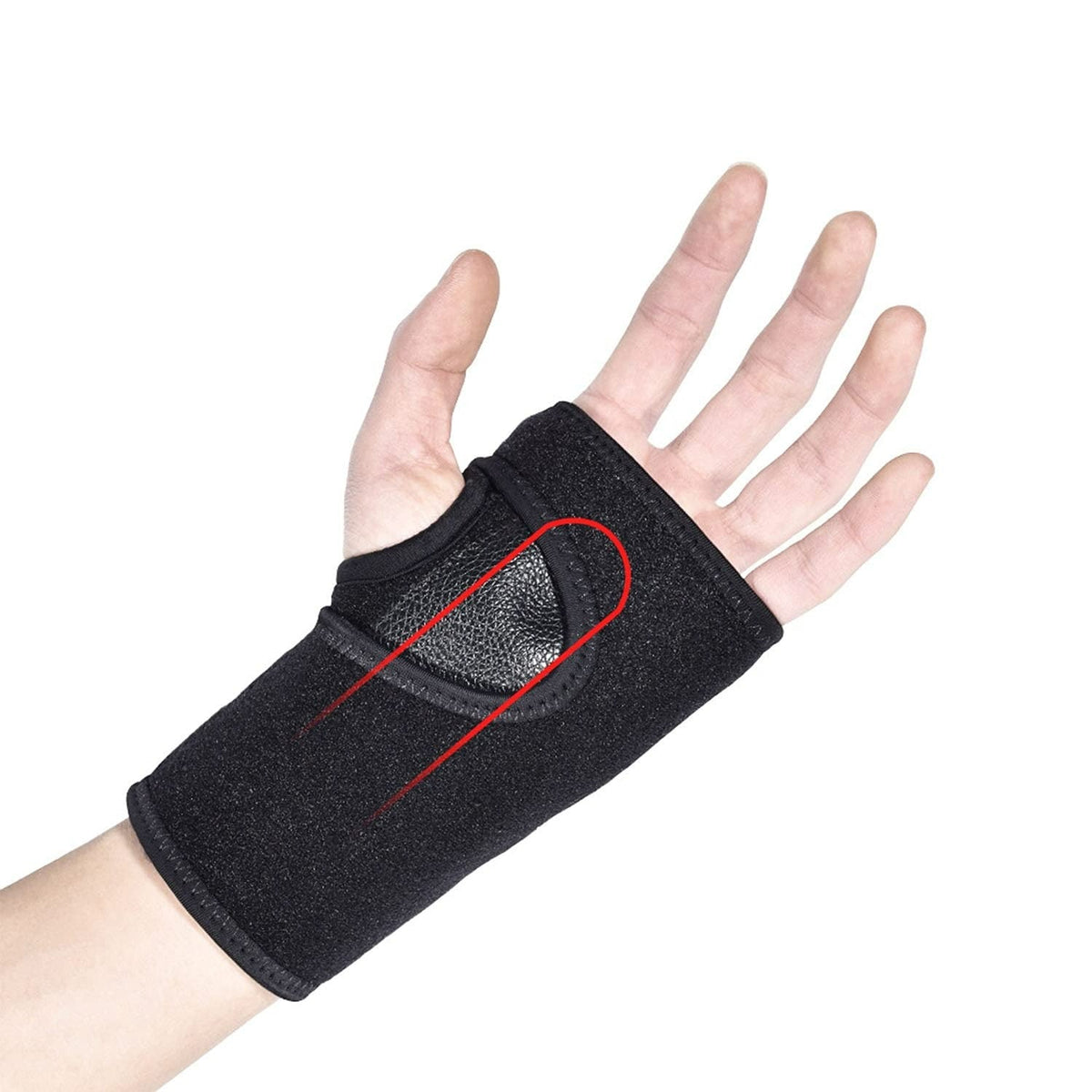 Wrist support with strap – For carpal tunnel syndrome, men